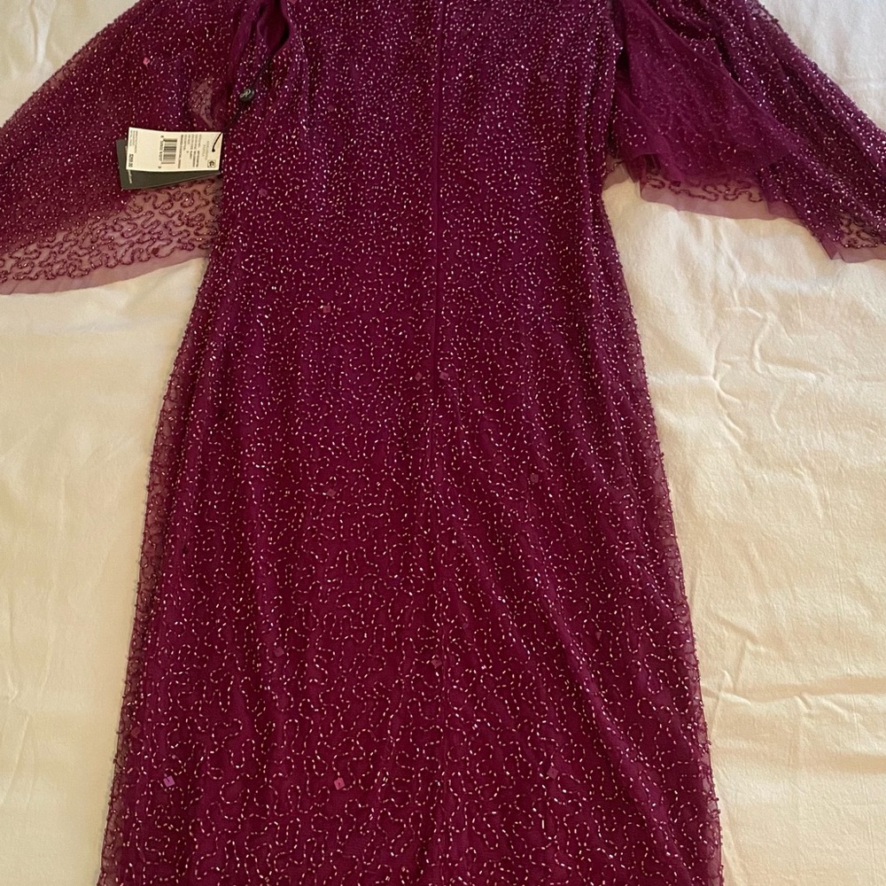 Adrianna Papell Purple Midi Dress